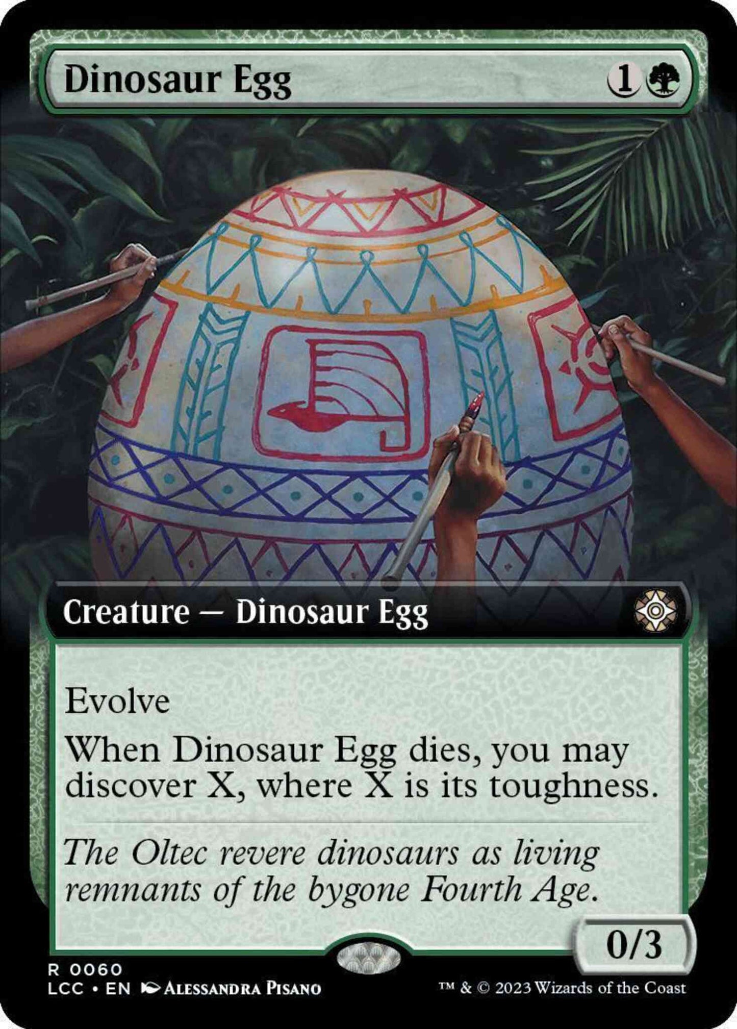 Dinosaur Egg [60] [Extended Art] [The Lost Caverns of Ixalan: Commander] [Non-Foil]