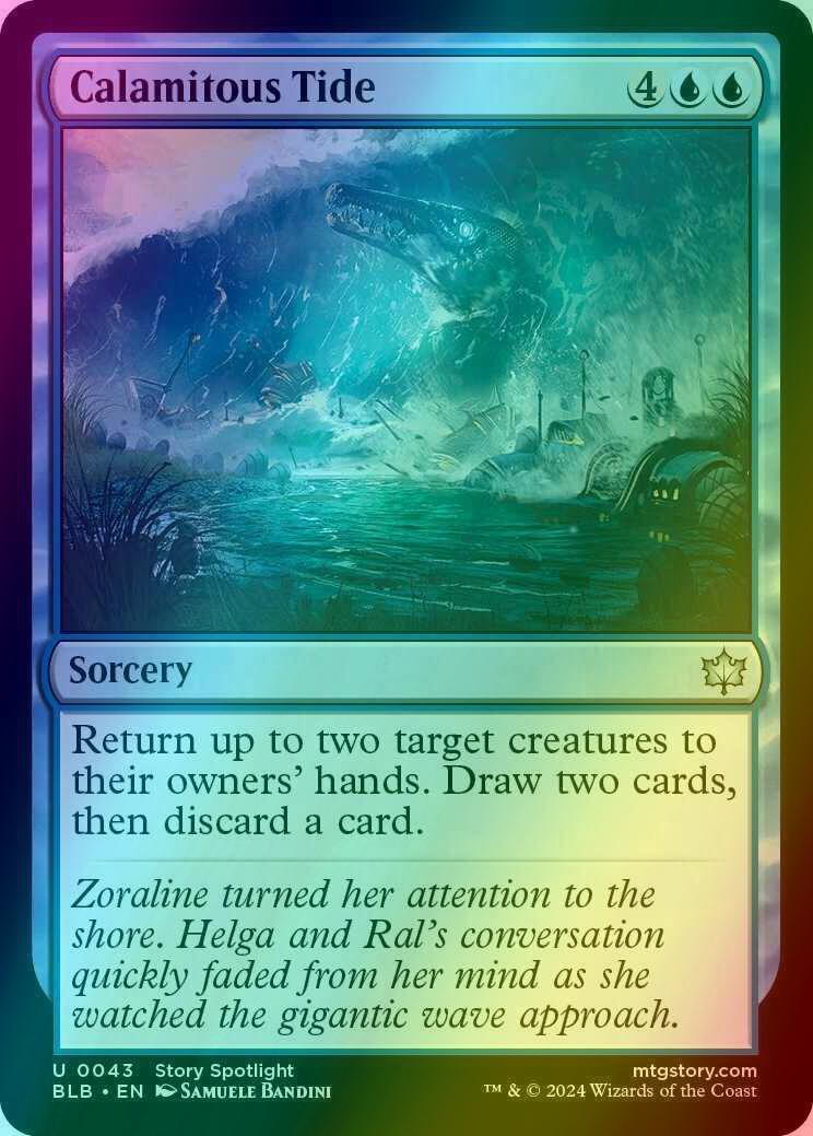 Calamitous Tide [43] [Bloomburrow] [Foil]