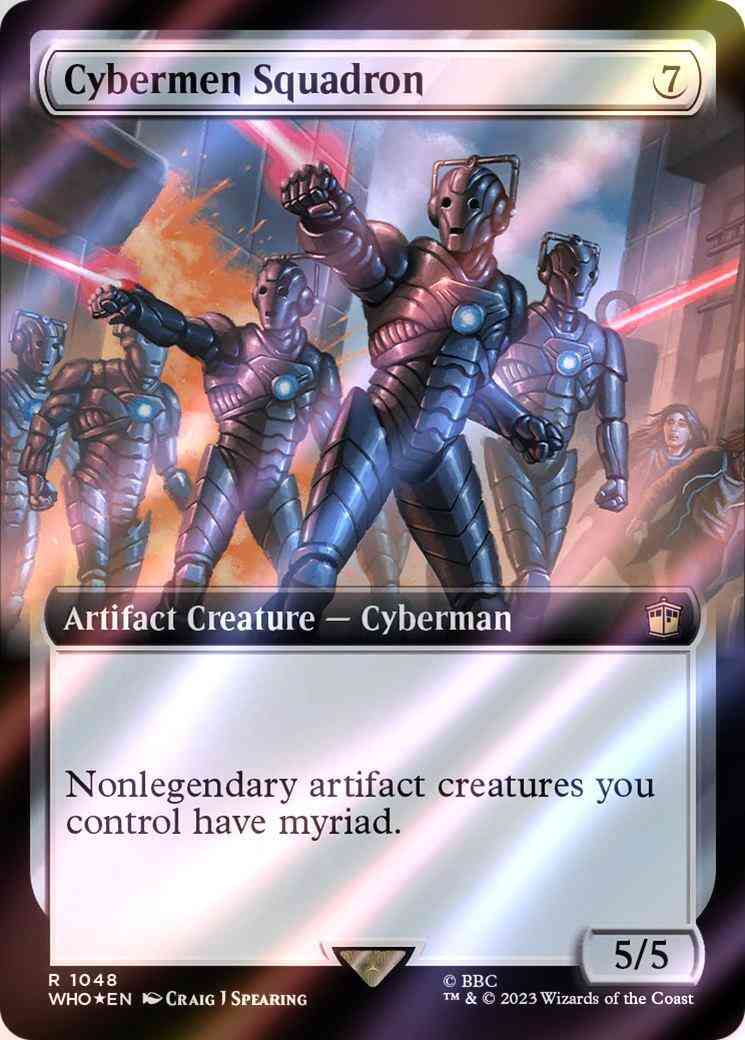 Cybermen Squadron [1048] [Extended Art] [Universes Beyond: Doctor Who] [Surge Foil]
