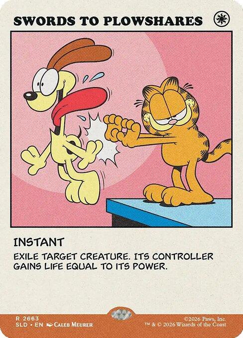 Swords to Plowshares [2663] [Garfield: As Intended] [Secret Lair Drop] [Non-Foil]