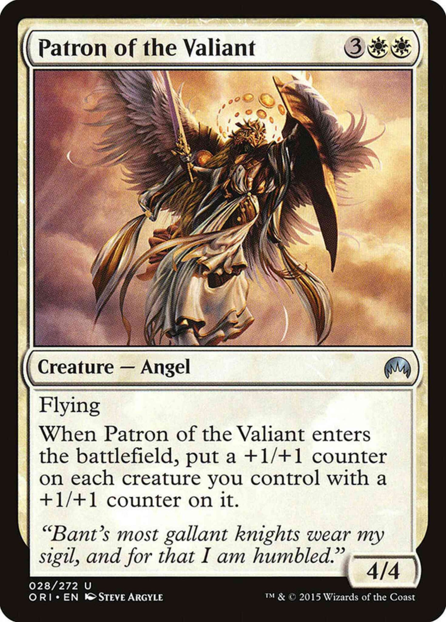 Patron of the Valiant [28] [Magic Origins] [Non-Foil]