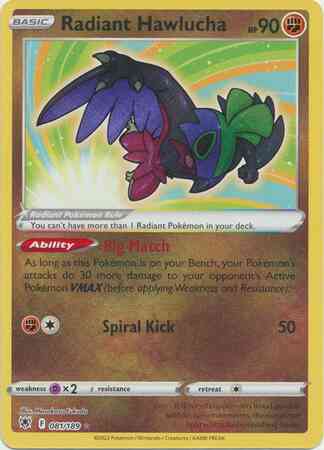 Radiant Hawlucha - 081/189 - Radiant Rare [swsh10-081] [Holo]