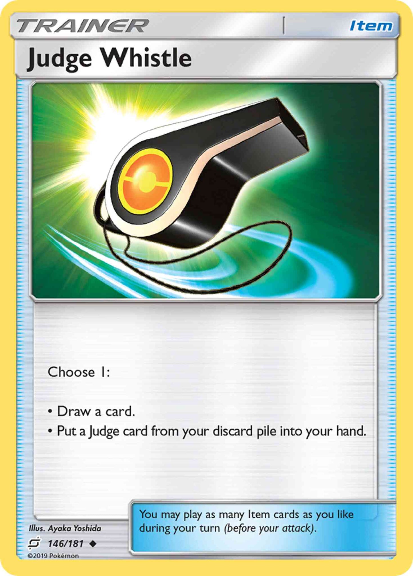 Judge Whistle - 146/181 - Uncommon [sm9-146] [Non-Holo]