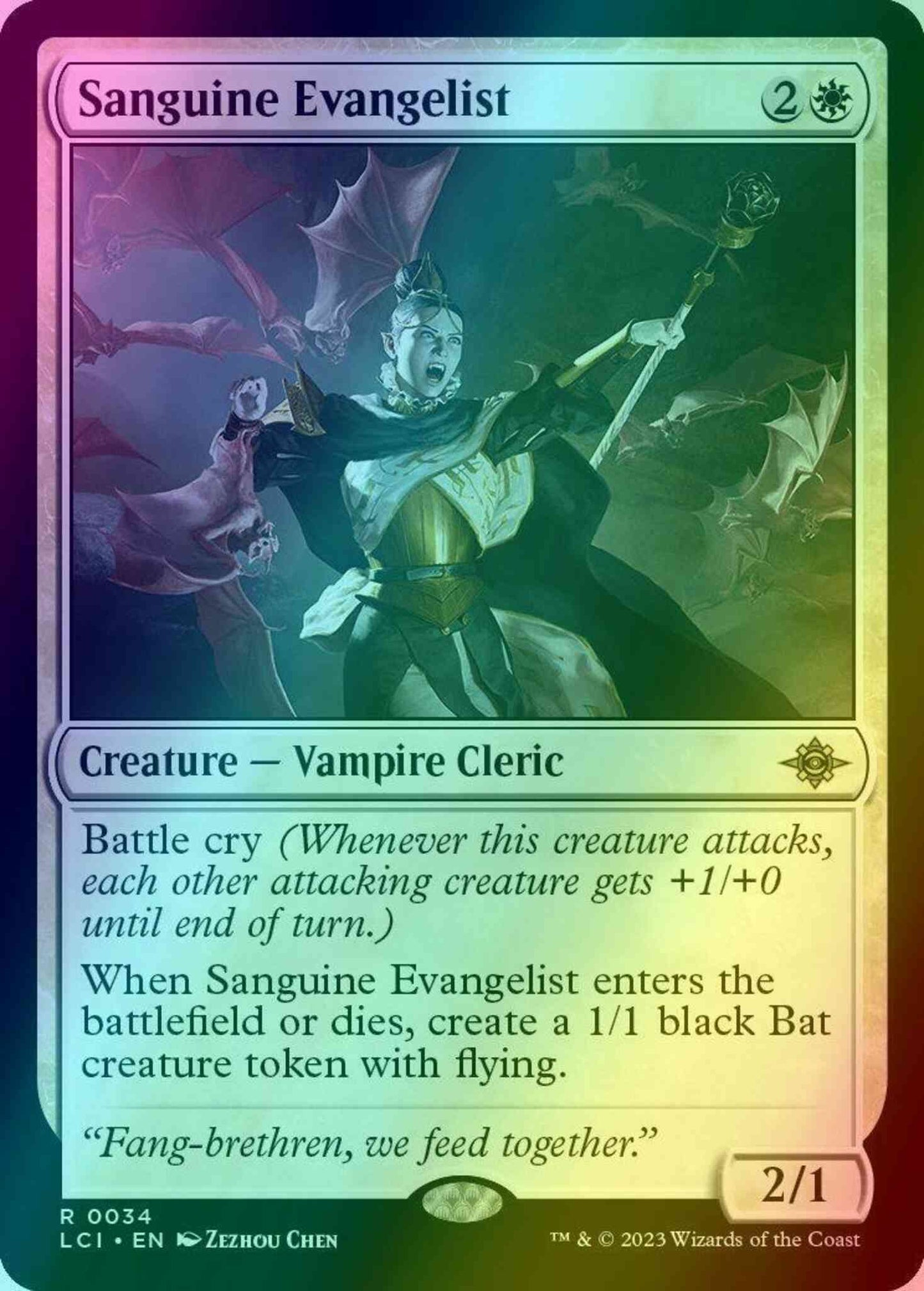 Sanguine Evangelist [34] [The Lost Caverns of Ixalan] [Foil]