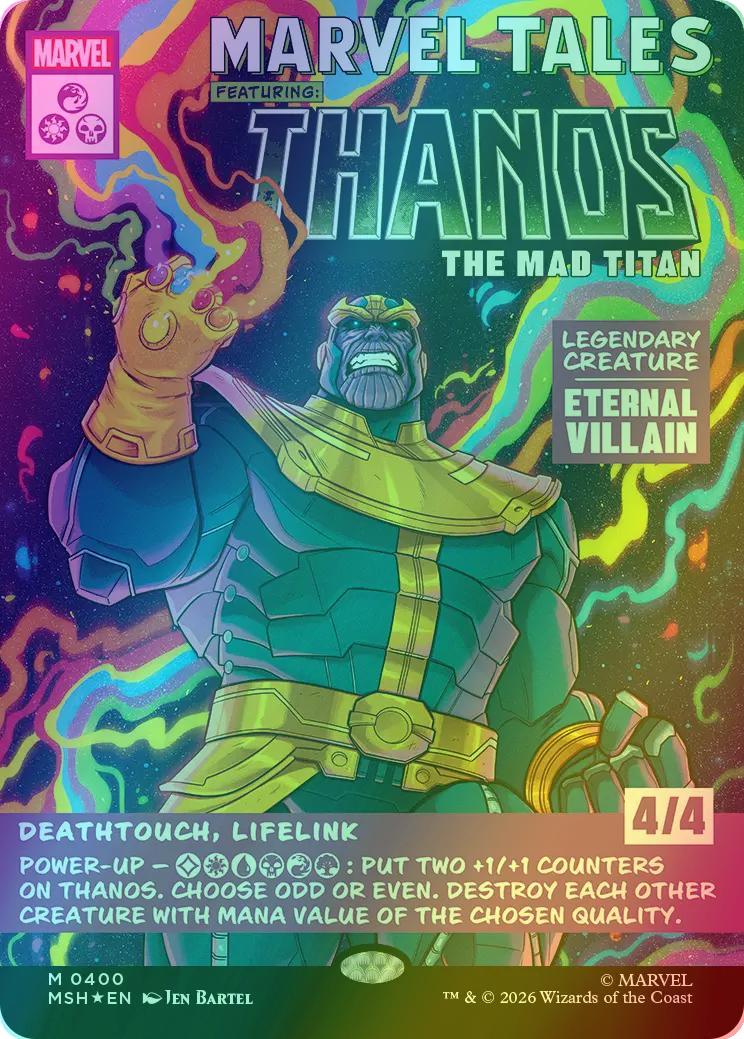 Thanos, the Mad Titan [400] [Borderless] [Classic Comic] [Marvel Super Heroes] [Foil]