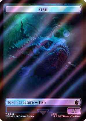 Fish Token (42) // Food Token (59) [Universes Beyond: Doctor Who: Tokens] [Surge Foil]