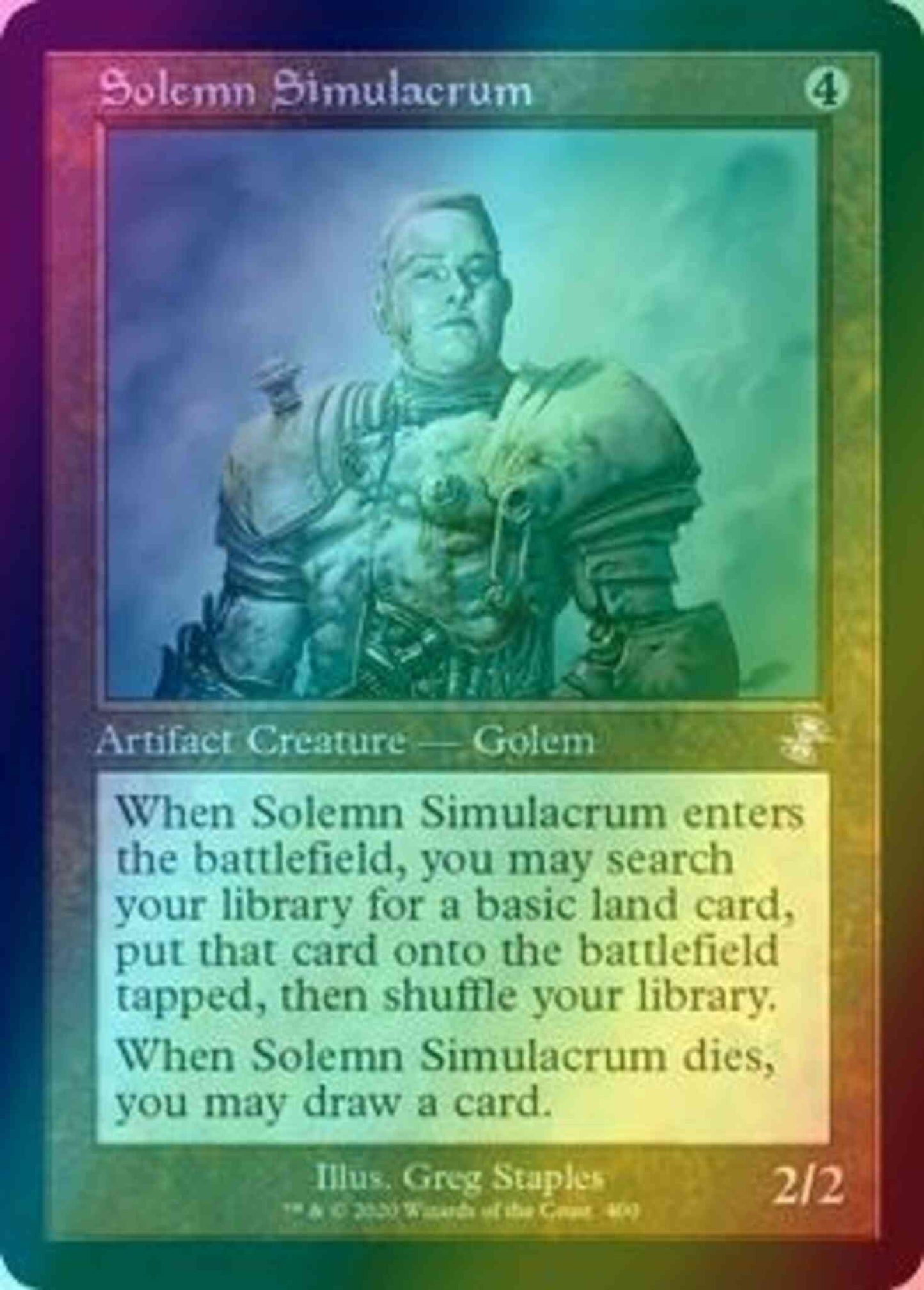 Solemn Simulacrum [400] [Time Spiral Remastered] [Foil]