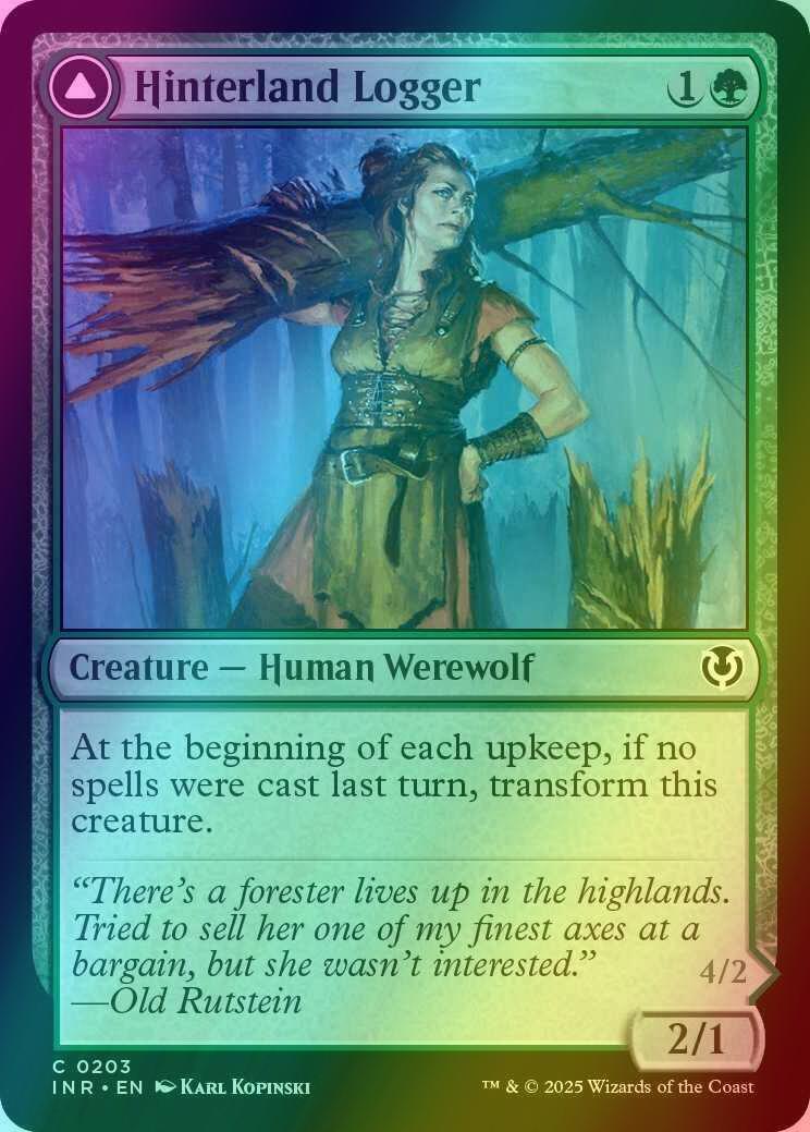 Hinterland Logger // Timber Shredder [203] [Innistrad Remastered] [Foil]