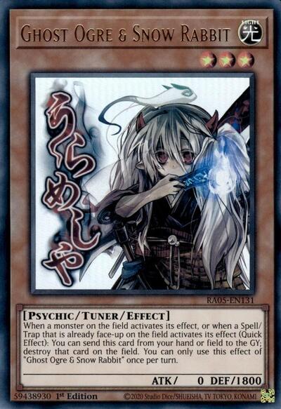 Ghost Ogre & Snow Rabbit - Stamp - RA05-EN131 - Ultra Rare - 1st Edition