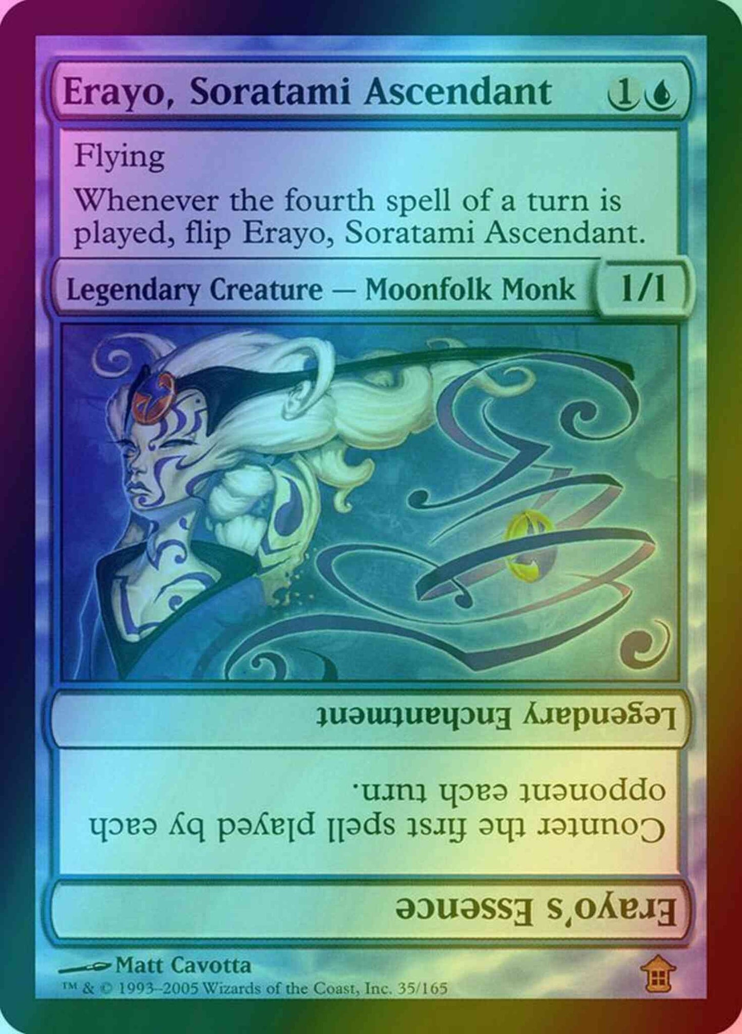 Erayo, Soratami Ascendant // Erayo's Essence [35] [Saviors of Kamigawa] [Foil]