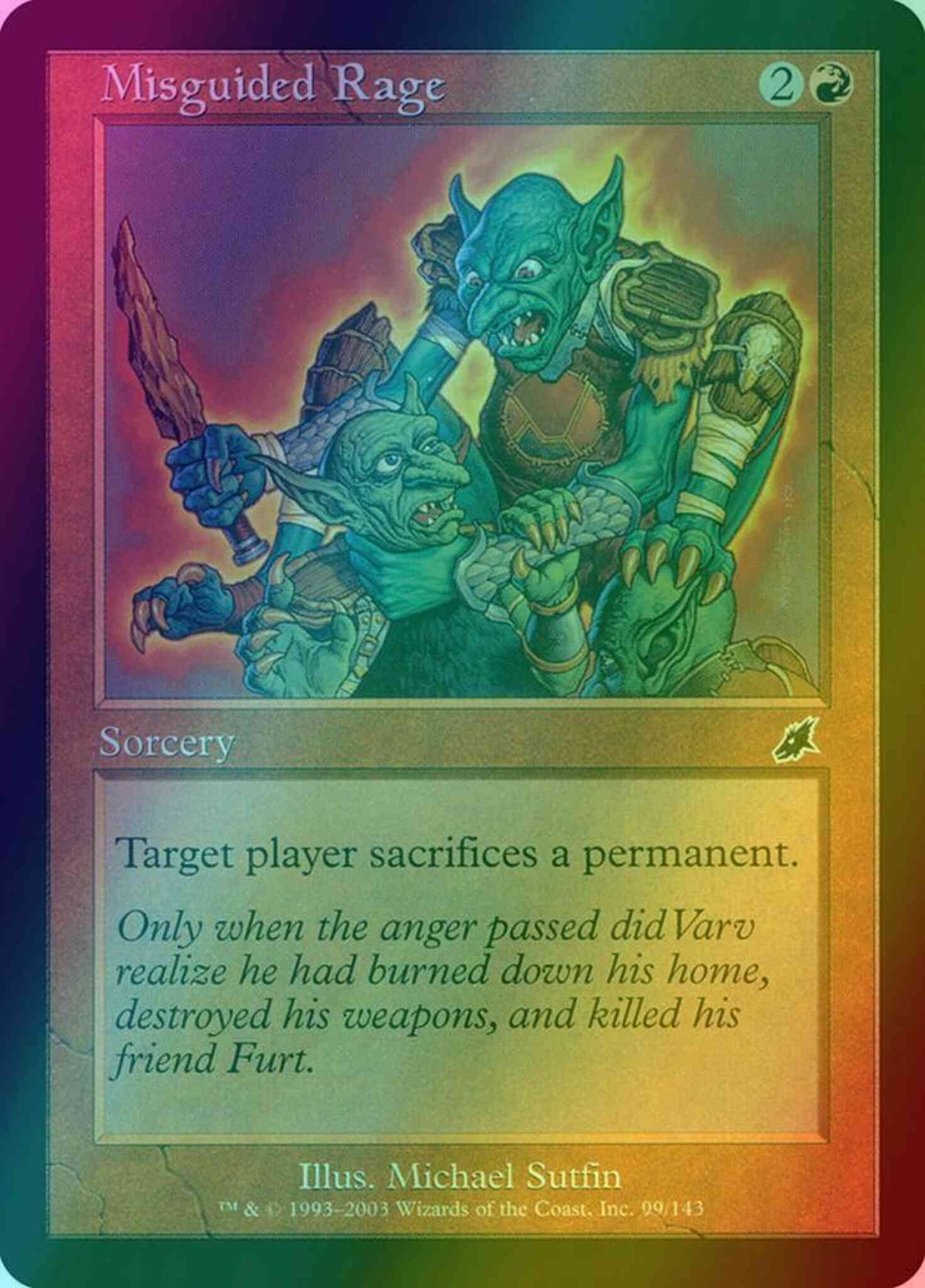 Misguided Rage [99] [Scourge] [Foil]