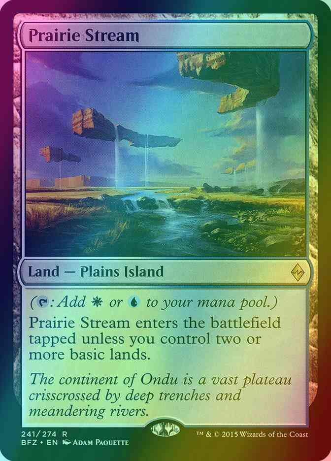 Prairie Stream [241] [Battle for Zendikar] [Foil]