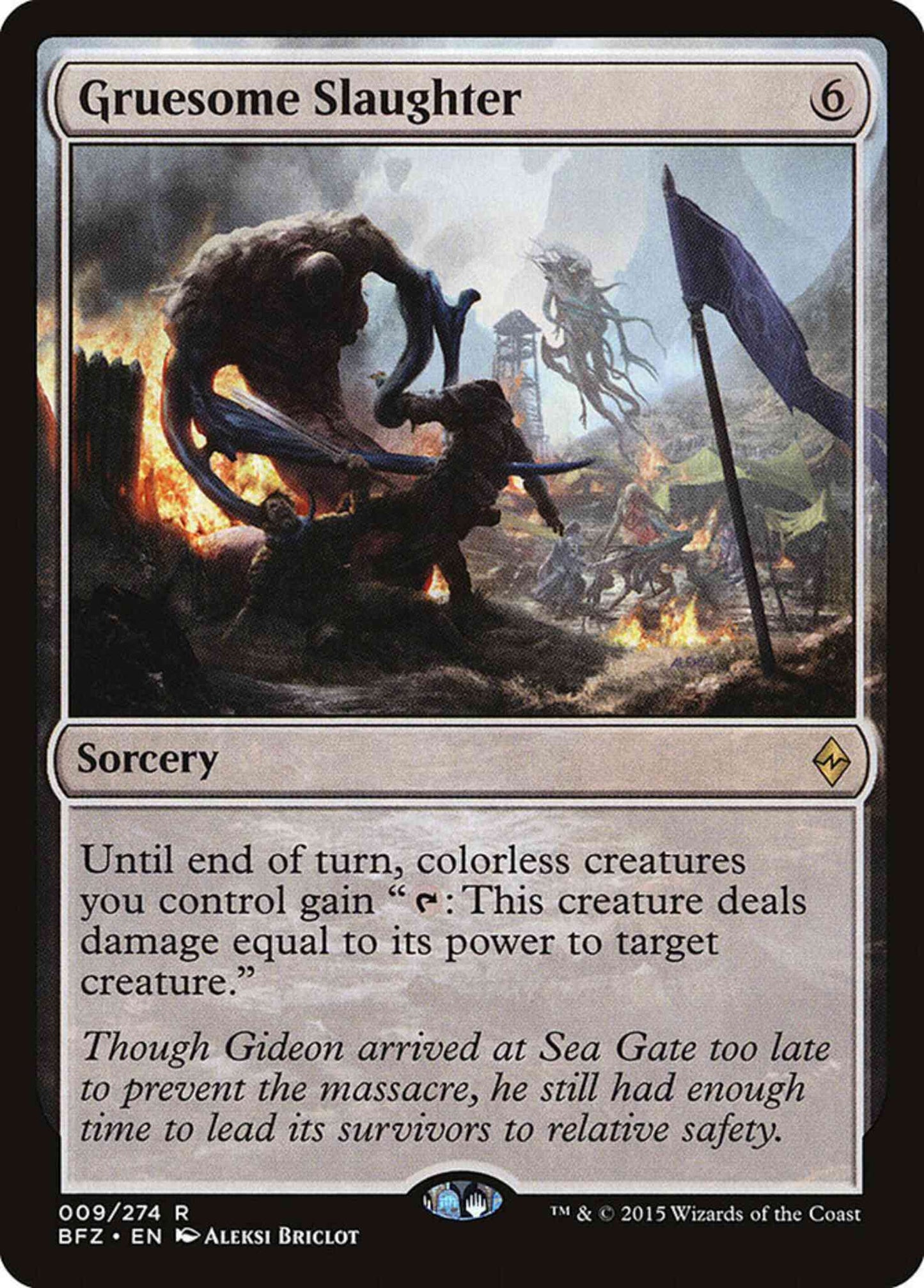 Gruesome Slaughter [9] [Battle for Zendikar] [Non-Foil]