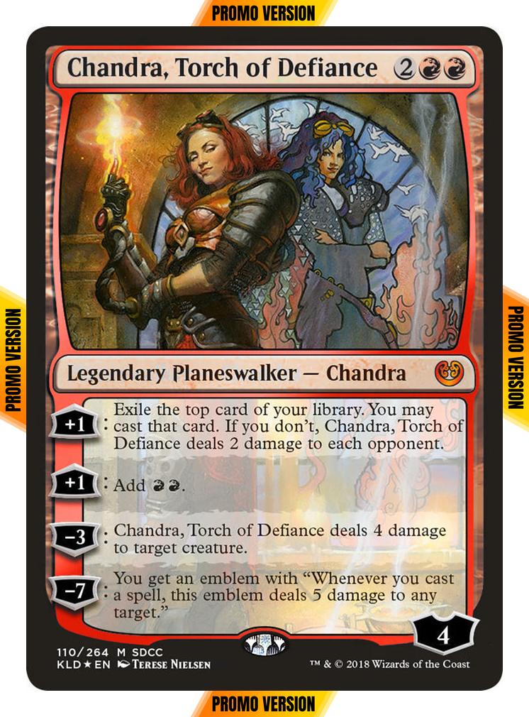 Chandra, Torch of Defiance [110] [San Diego Comic-Con 2018] [Foil]