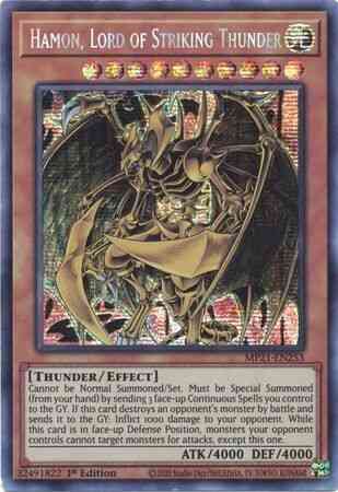 Hamon, Lord of Striking Thunder - MP21-EN253 - Prismatic Secret Rare - 1st Edition