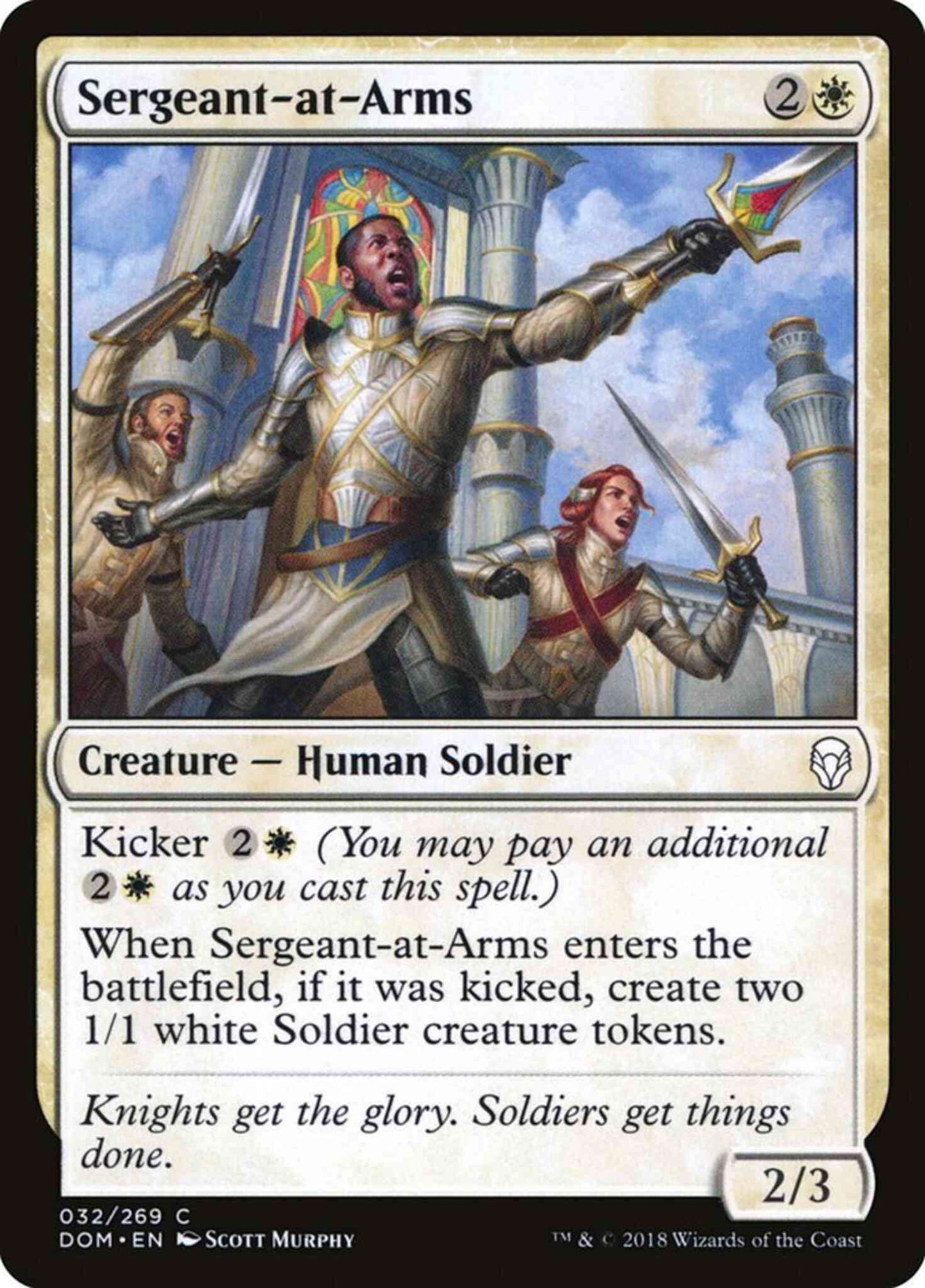 Sergeant-at-Arms [32] [Dominaria] [Non-Foil]