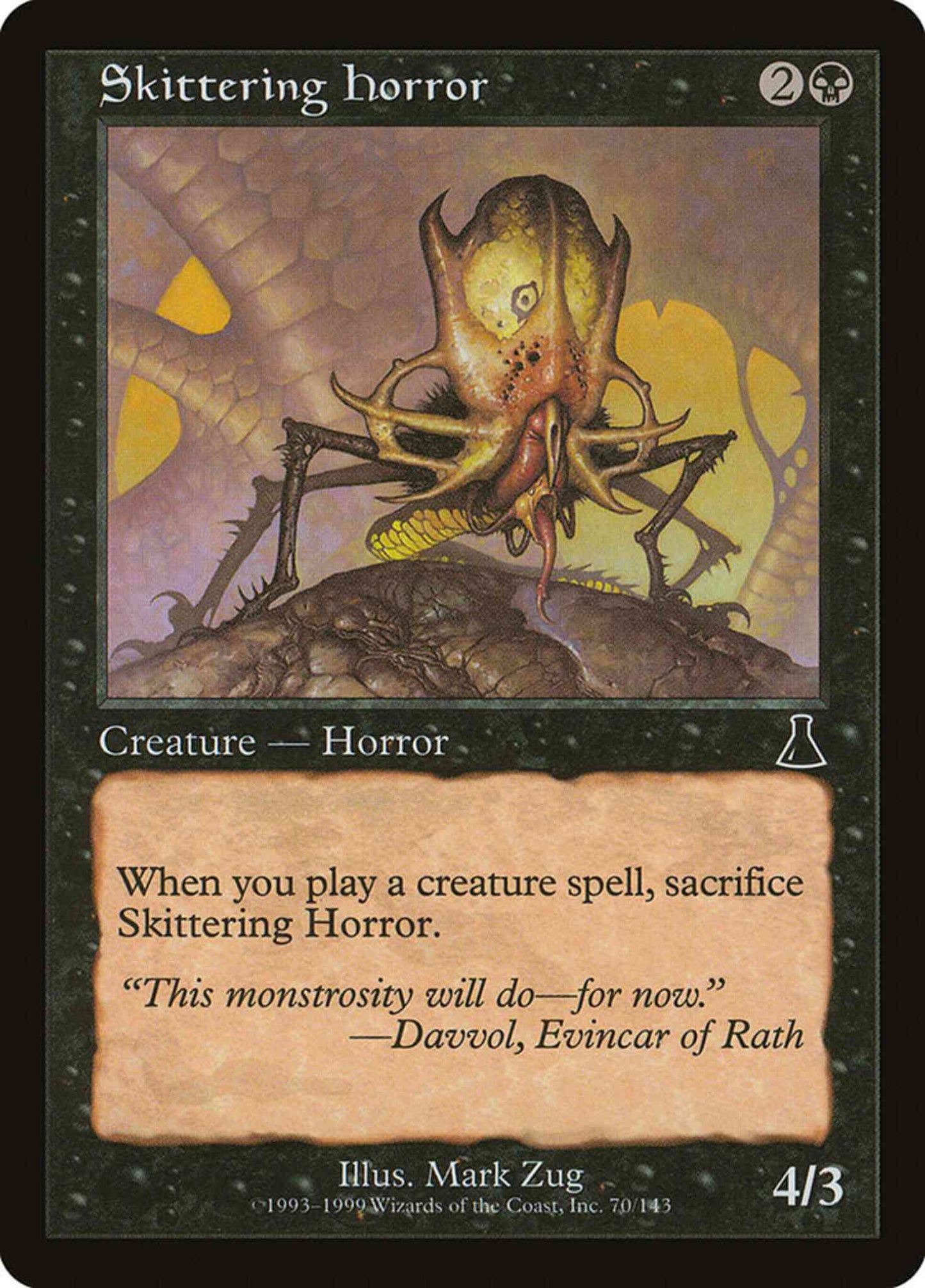 Skittering Horror [70] [Urza's Destiny] [Non-Foil]