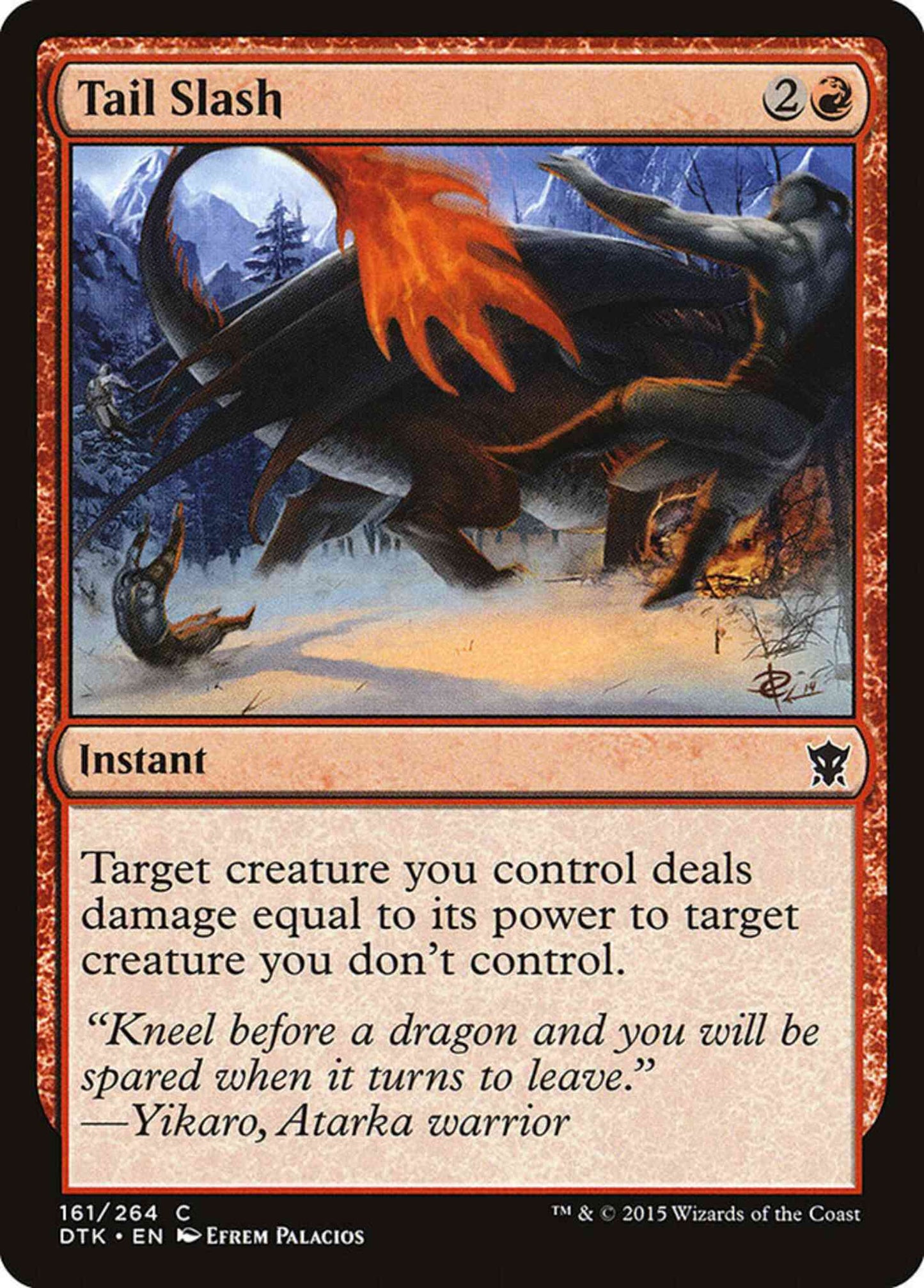 Tail Slash [161] [Dragons Of Tarkir] [Non-Foil]