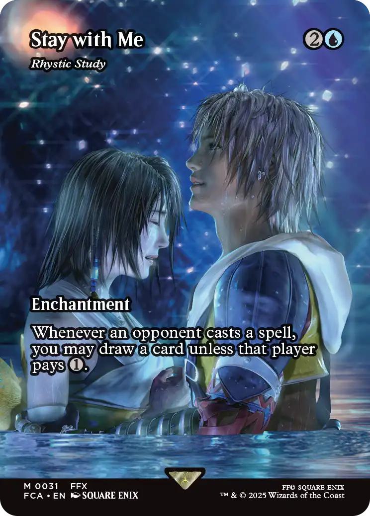 Stay with Me - Rhystic Study [31] [Borderless] [FINAL FANTASY: Through the Ages] [Non-Foil]