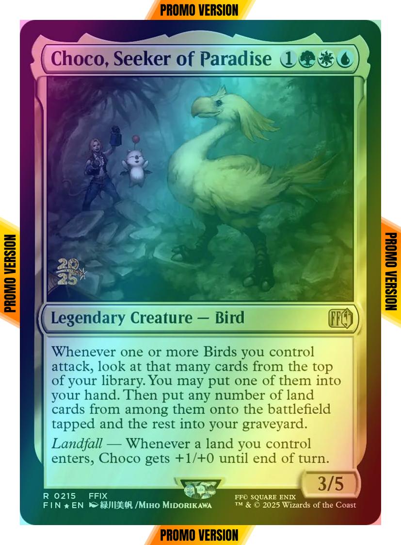 Choco, Seeker of Paradise [215s] [Prerelease] [FINAL FANTASY: Promos] [Foil]