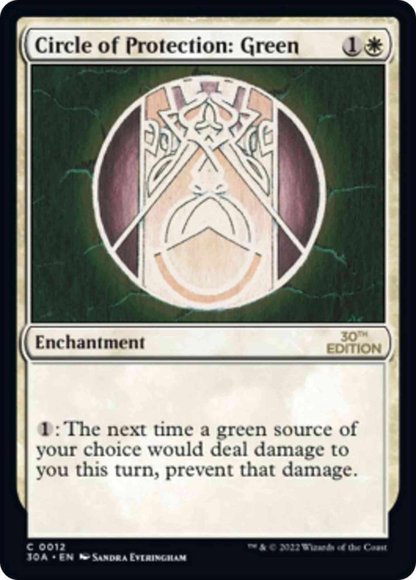 Circle of Protection: Green [12] [30th Anniversary Edition] [Non-Foil]