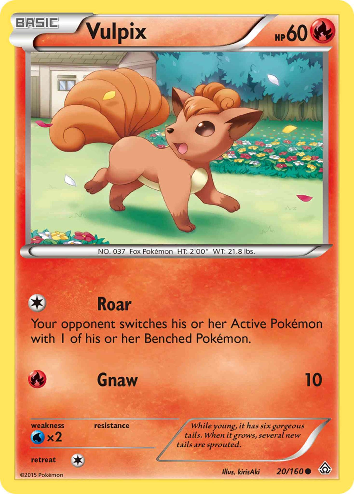 Vulpix - 20/160 - Common [xy5-20] [Non-Holo]