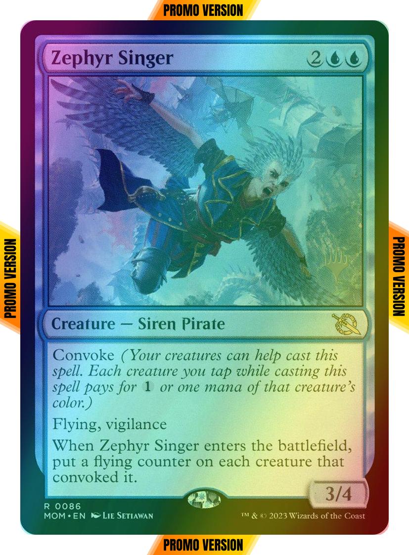 Zephyr Singer [86p] [Promo Pack] [March of the Machine: Promos] [Foil]