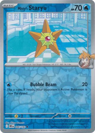 Misty's Staryu - 046/182 - Common [sv10-046] [Reverse Holo]