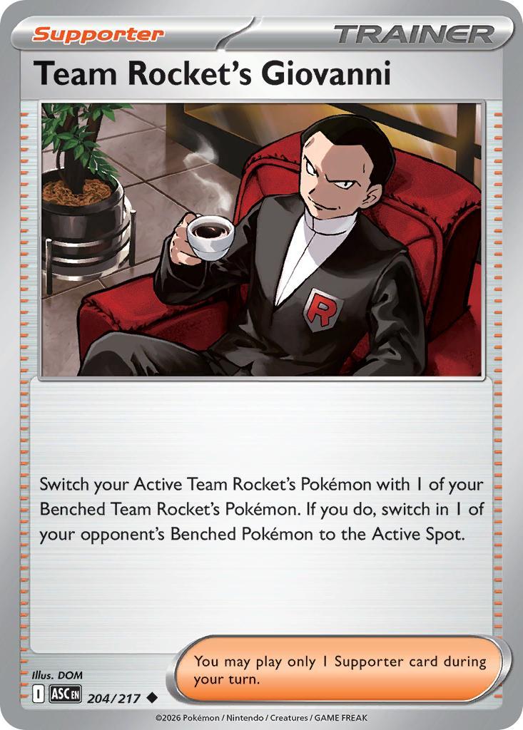 Team Rocket's Giovanni - 204/217 - Uncommon [me025-204] [Non-Holo]