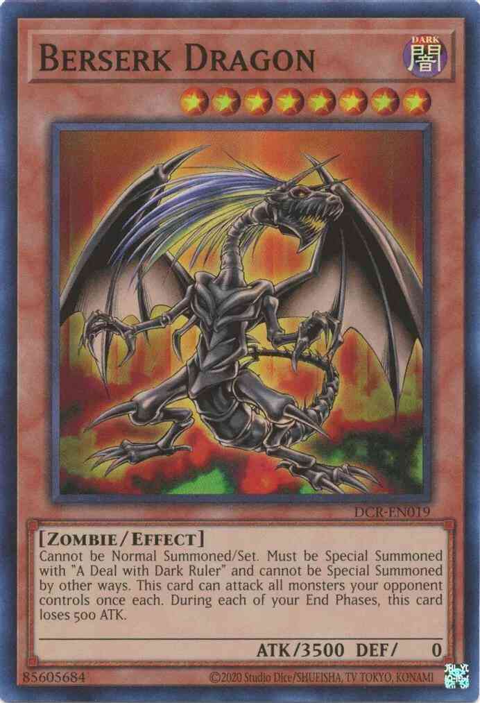 Berserk Dragon - 25th Anniversary - DCR-EN019 - Super Rare - Unlimited