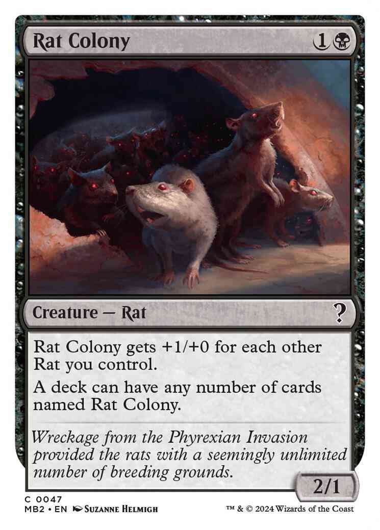 Rat Colony [47] [White Border] [Mystery Booster 2] [Non-Foil]