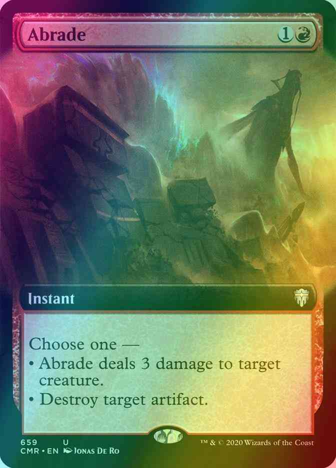 Abrade [659] [Extended Art] [Commander Legends] [Foil]