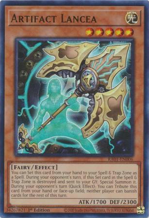 Artifact Lancea - RA01-EN006 - Ultra Rare - 1st Edition