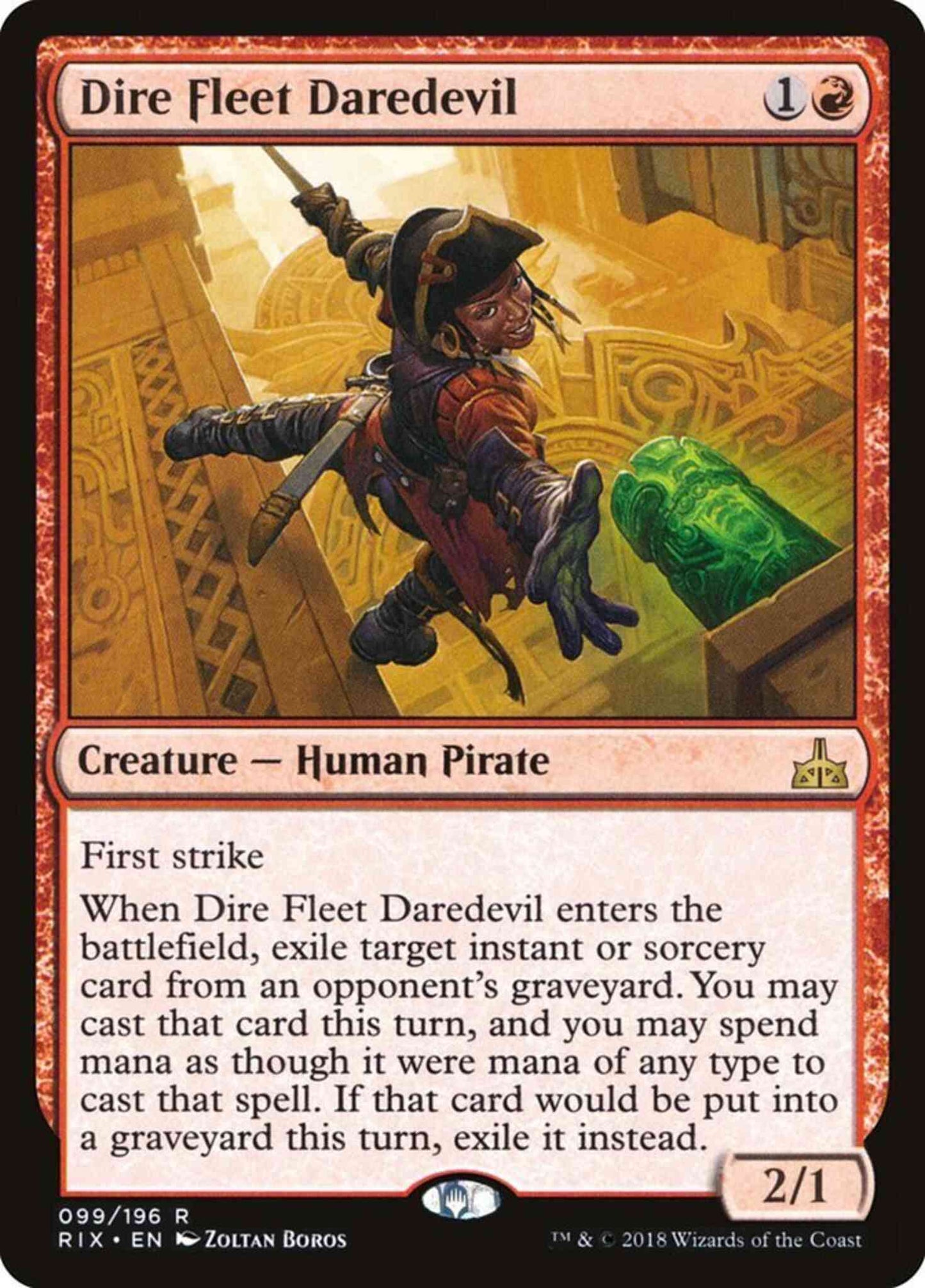 Dire Fleet Daredevil [99] [Rivals of Ixalan] [Non-Foil]