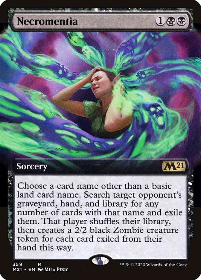Necromentia [359] [Extended Art] [Core Set 2021] [Non-Foil]