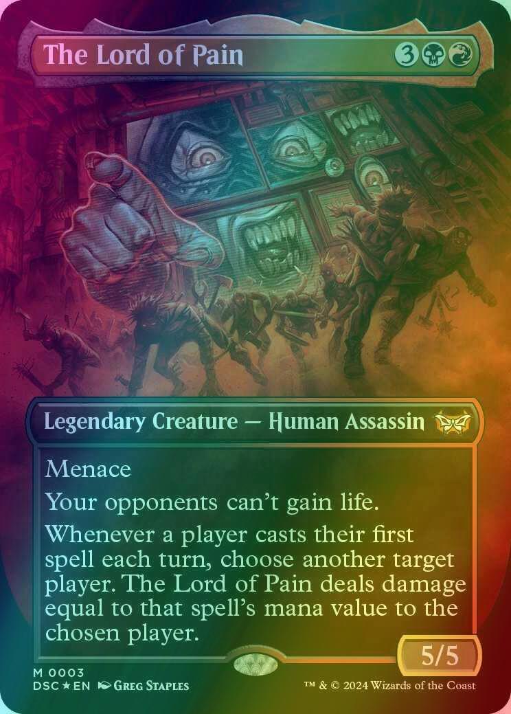 The Lord of Pain [3] [Borderless] [Duskmourn: House of Horror: Commander] [Foil]