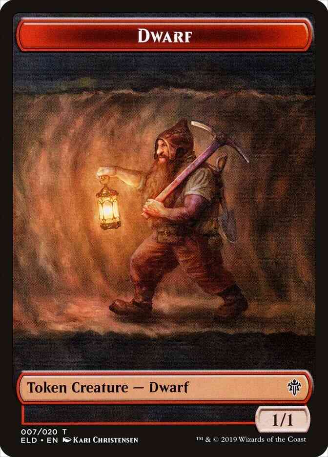 Dwarf Token [07] [Throne of Eldraine Tokens] [Non-Foil]