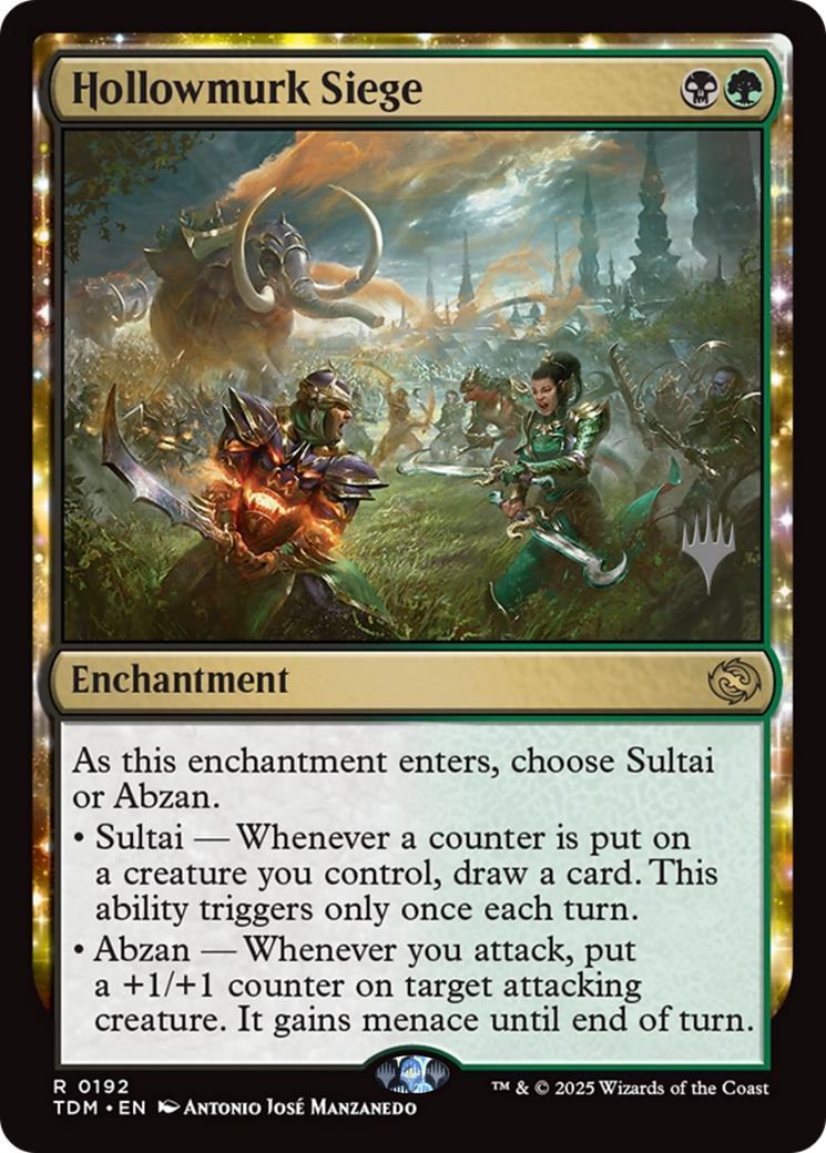 Hollowmurk Siege [192p] [Promo Pack] [Tarkir: Dragonstorm: Promos] [Non-Foil]