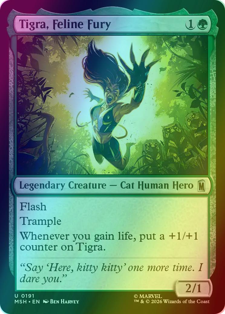 Tigra, Feline Fury [191] [Marvel Super Heroes] [Foil]