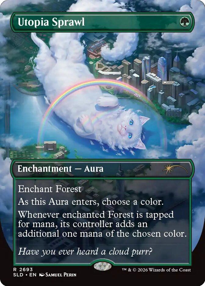Utopia Sprawl [2693] [Borderless] [Cats of Chaos] [Secret Lair Drop] [Non-Foil]