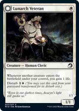 Lunarch Veteran // Luminous Phantom [27] [Innistrad: Midnight Hunt] [Non-Foil]