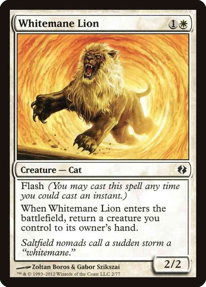 Whitemane Lion [2] [Duel Decks Venser vs Koth] [Non-Foil]
