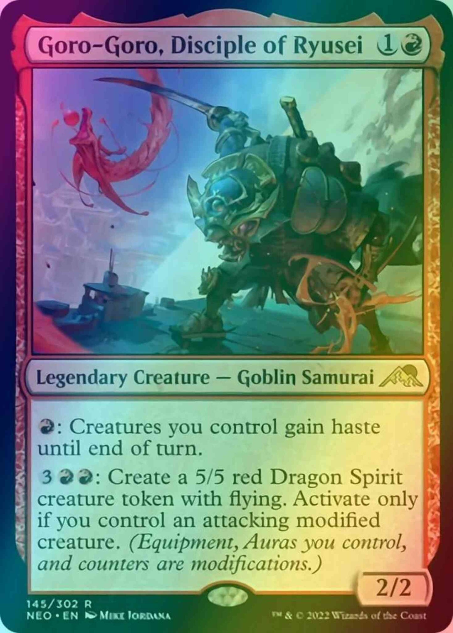 Goro-Goro, Disciple of Ryusei [145] [Kamigawa: Neon Dynasty] [Foil]