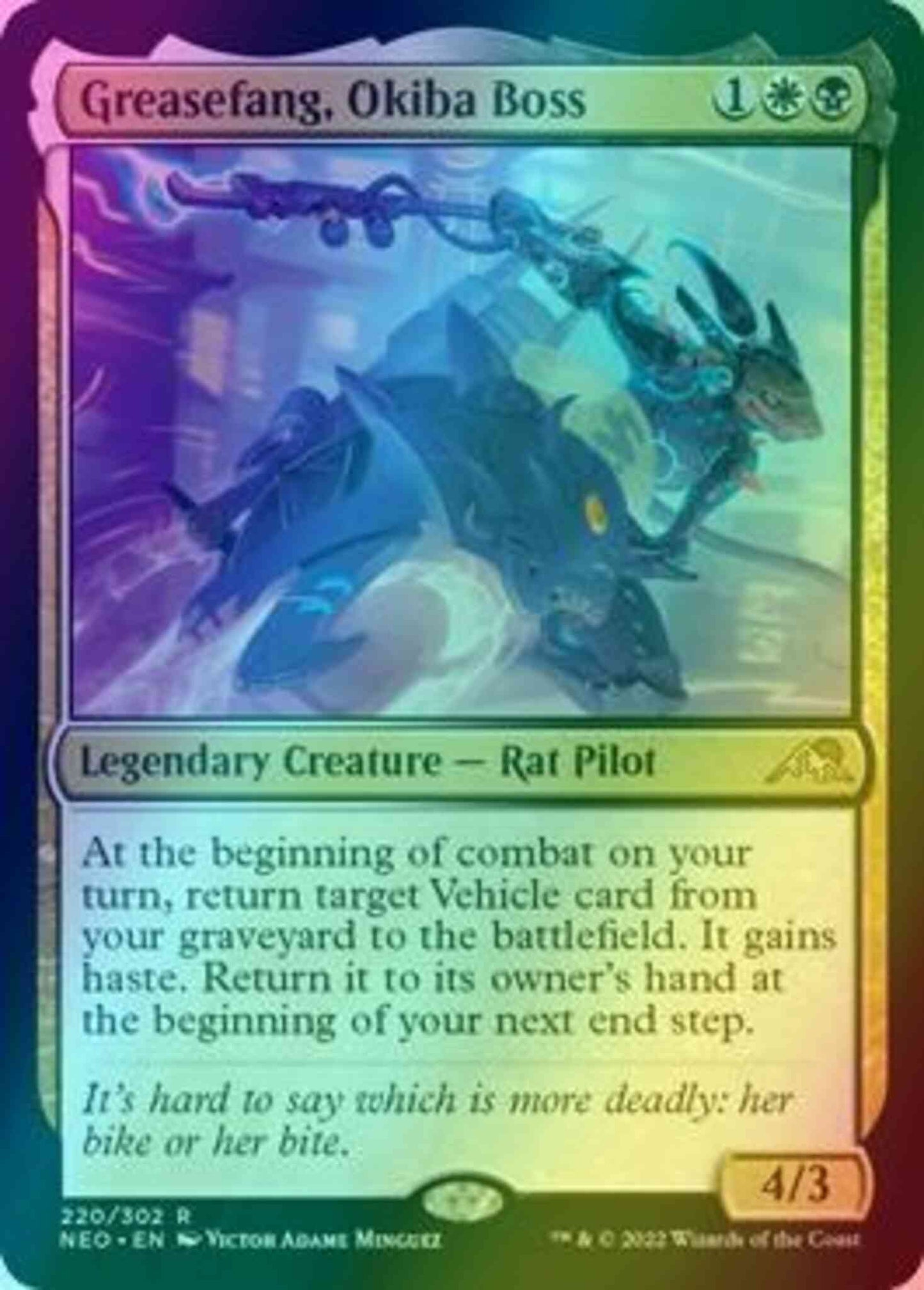 Greasefang, Okiba Boss [220] [Kamigawa: Neon Dynasty] [Foil]