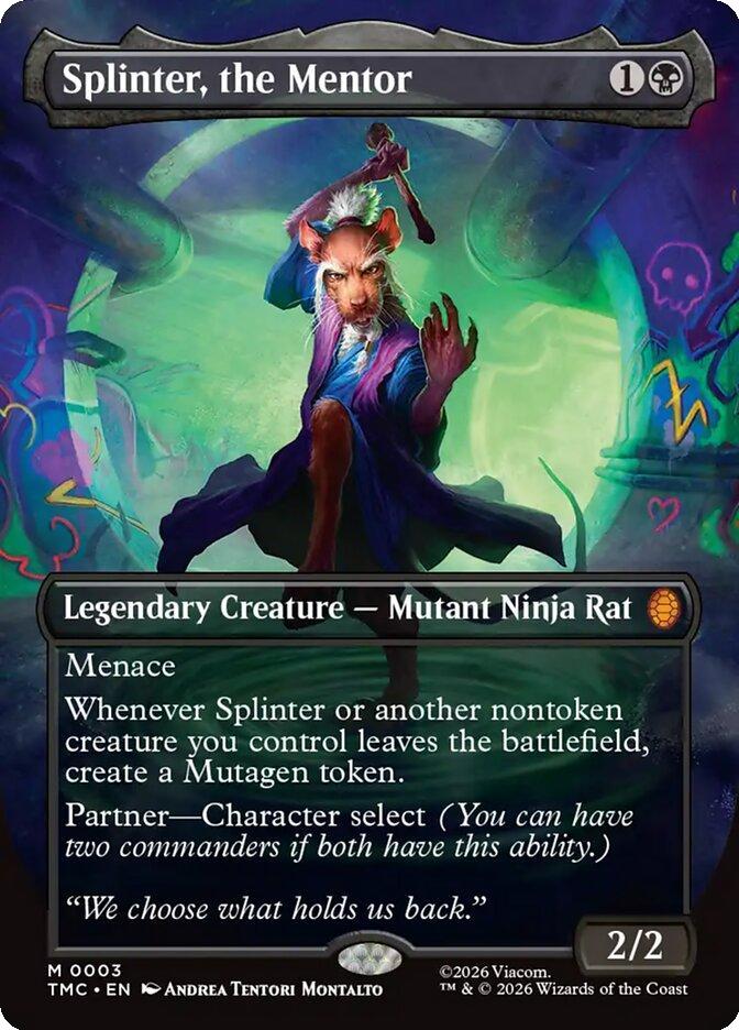 Splinter, the Mentor [3] [Borderless] [Teenage Mutant Ninja Turtles Eternal] [Non-Foil]