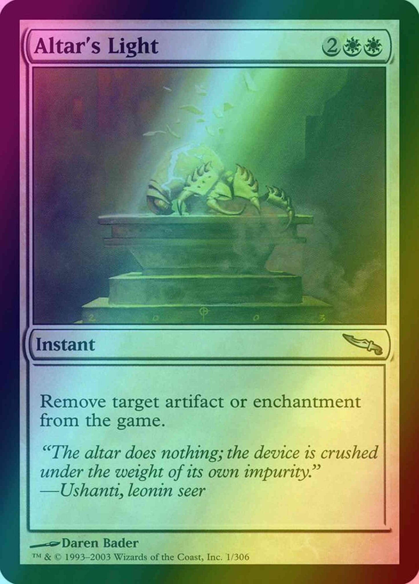 Altar's Light [1] [Mirrodin] [Foil]