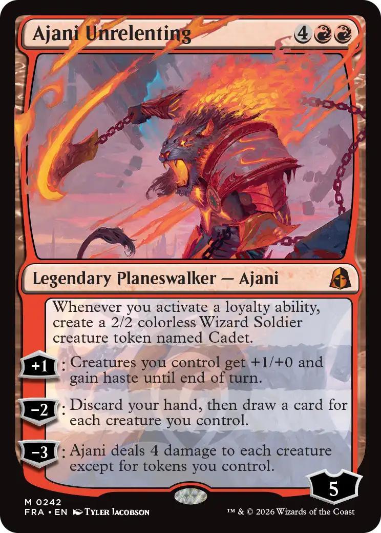 Ajani Unrelenting [242] [Echoed Pairs] [Reality Fracture] [Non-Foil]