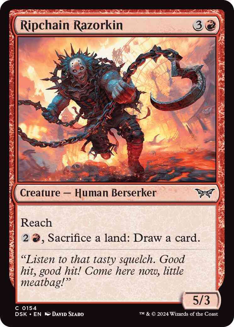 Ripchain Razorkin [154] [Duskmourn: House of Horror] [Non-Foil]