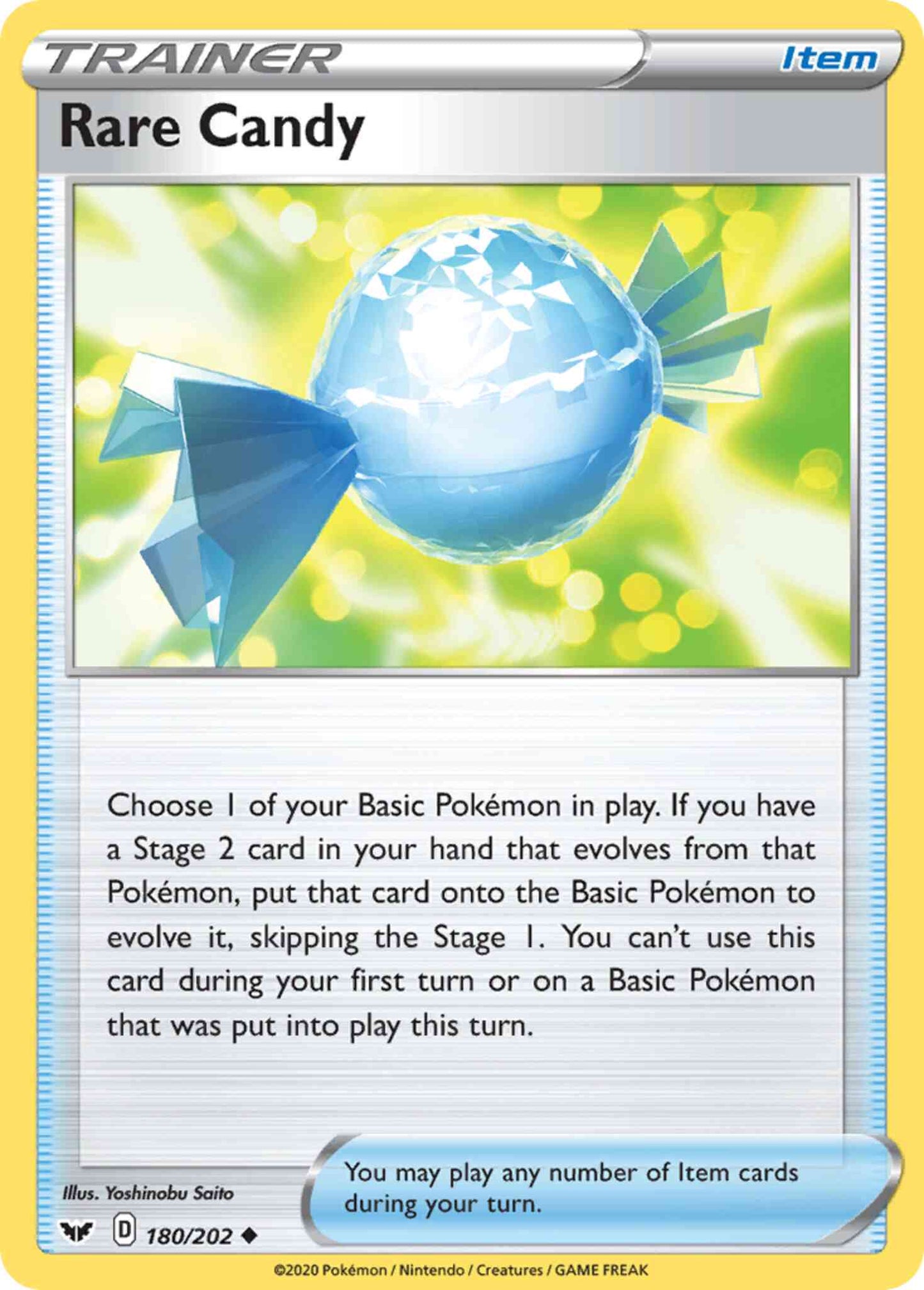 Rare Candy - 180/202 - Uncommon [swsh1-180] [Reverse Holo]