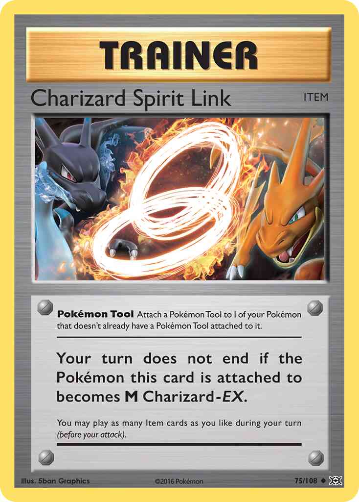 Charizard Spirit Link - 75/108 - Uncommon [xy12-75] [Reverse Holo]